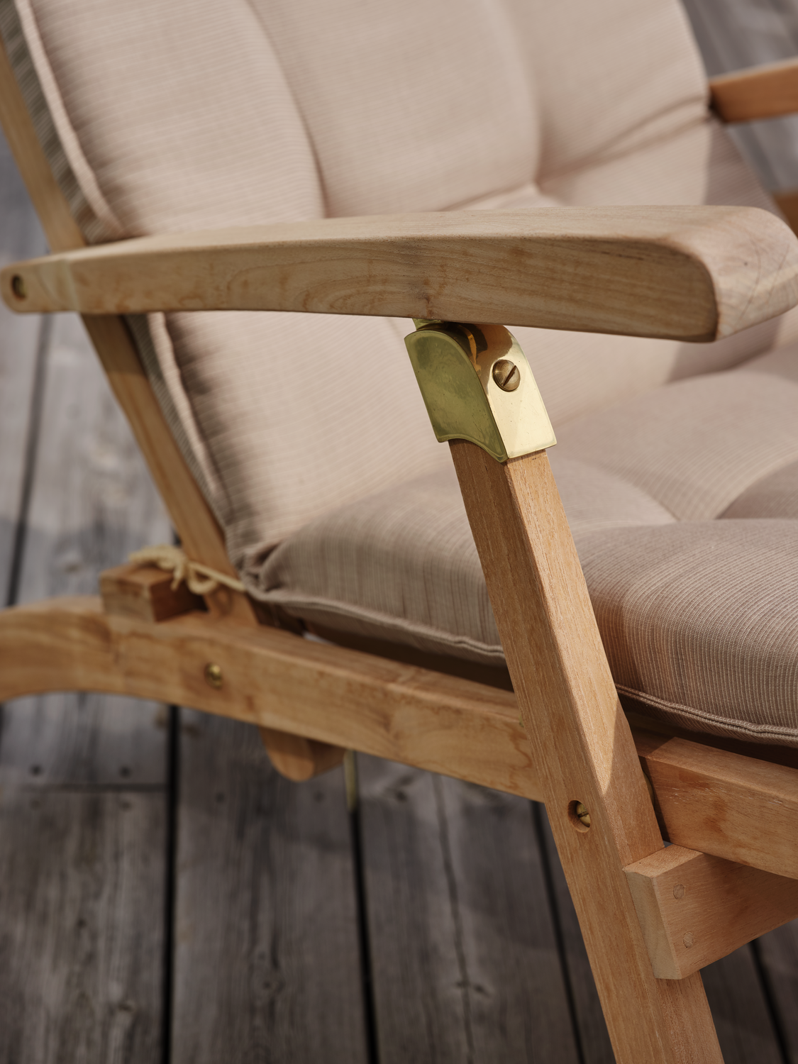 Jackson deckchair Natural color | Brafab